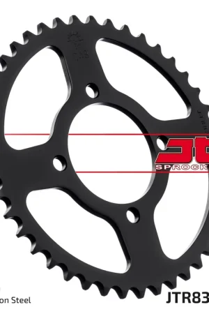 Laatste Versie JT SPROCKETS - REAR STEEL 43T, 420 - Sprockets - Compatibel met Yamaha